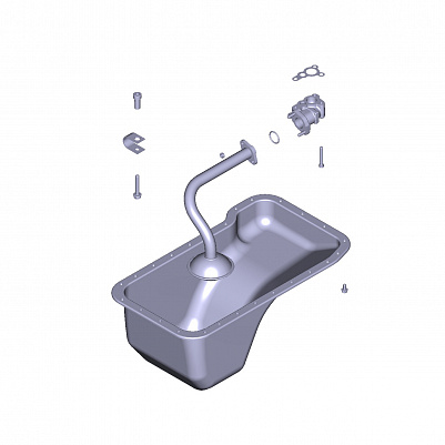 Труба всасывающая с маслозаборником