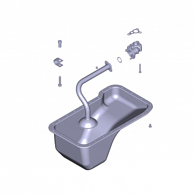 Труба всасывающая с маслозаборником